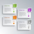 Info graphic options design template