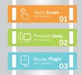 Info-Graphic Tabs Royalty Free Stock Photo