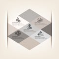 Info graphic template brown color light