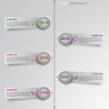 Info graphic time line striped background