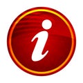 Info icon creative red round button illustration design