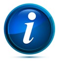 Info icon elegant blue round button illustration Royalty Free Stock Photo