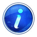 Info icon futuristic blue round button vector illustration Royalty Free Stock Photo