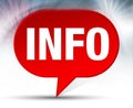 Info Red Bubble Background Royalty Free Stock Photo