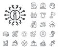 Info line icon. Information center sign. Salaryman, gender equality and alert bell. Vector