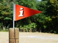 Info point sign Royalty Free Stock Photo