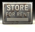 Info Sign store rent Royalty Free Stock Photo