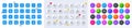 Info, Talk bubble and Time line icons. For web app, printing. Line icons. Vector Royalty Free Stock Photo