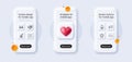 Infochart, Brand ambassador and Doppio line icons pack. For web app. 3d phone mockups. Vector