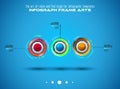 Infograph template with multiple choices and a lot of infographic design elements Royalty Free Stock Photo