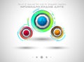 Infograph template with multiple choices and a lot of infographic design elements Royalty Free Stock Photo