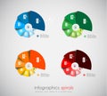 Infographcs design template Royalty Free Stock Photo