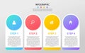 Successful business concept circle infographic template. Infographics with icons and elements Royalty Free Stock Photo