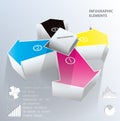 Infographic arrows Royalty Free Stock Photo