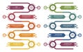 Infographic Authentication template. Icons in different colors. Include Code, Palm Recognotion, Fingerprint Recognotion, Face
