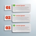 Infographic banners with icons and number Royalty Free Stock Photo