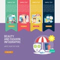 Beauty and Fashion Infographic Complex