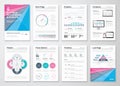 Infographic business brochure templates for data visualization