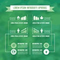 Infographic Business Concept in Green Color