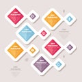 Infographic Business Concept - Vector Scheme with Icons. Abstract illustration Royalty Free Stock Photo