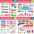 Infographic business design elements - vector illustration. Infograph template collection. Creative graphic set Royalty Free Stock Photo