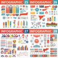 Infographic business design elements - vector illustration. Infograph template collection. Creative graphic set