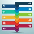 Infographic Business Options As A Ladder 1 Royalty Free Stock Photo