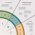 Infographic business process or workflow for project Royalty Free Stock Photo