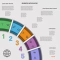 Infographic business process or workflow for Your project. Royalty Free Stock Photo