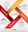 Infographic business timeline process and icons template. Royalty Free Stock Photo