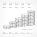 Infographic chart elements Royalty Free Stock Photo
