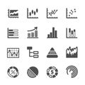 Infographic and chart icon set 2, vector eps10