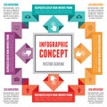 Infographic Concept - Abstract Vector Scheme Royalty Free Stock Photo