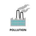 Infographic concept of pollution and bad ecology Royalty Free Stock Photo