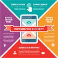 Infographic Concept - Vector Scheme with Icons Royalty Free Stock Photo