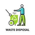 Infographic concept of Waste Disposal