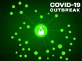 Infographic Coronavirus (Covid-19) outbreak from one person