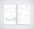 Infographic corporate business presentation brochu
