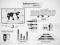 Infographic demographic elements chart and graphic for web