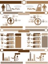 Infographic demographic elements chart and graphic Royalty Free Stock Photo