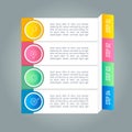 Infographic design business concept with 4 options.