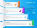 Infographic design elements. Steps option banners. Vector illustration.