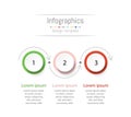 Infographic design elements for your business data with 3 options.