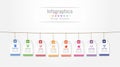 Infographic design elements for your business data with 8 options.