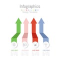 Infographic design elements for your business data with 4 options, parts, steps, timelines or processes. Vector