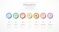 Infographic design elements for your business data with 7 options.