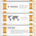 Infographic design on the grey background. Eps 10 vector file. Royalty Free Stock Photo