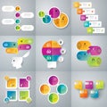 Infographic design and marketing icons.