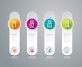 Infographic design and marketing icons.