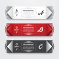 Infographic Design modern Vintage Labels template. Royalty Free Stock Photo